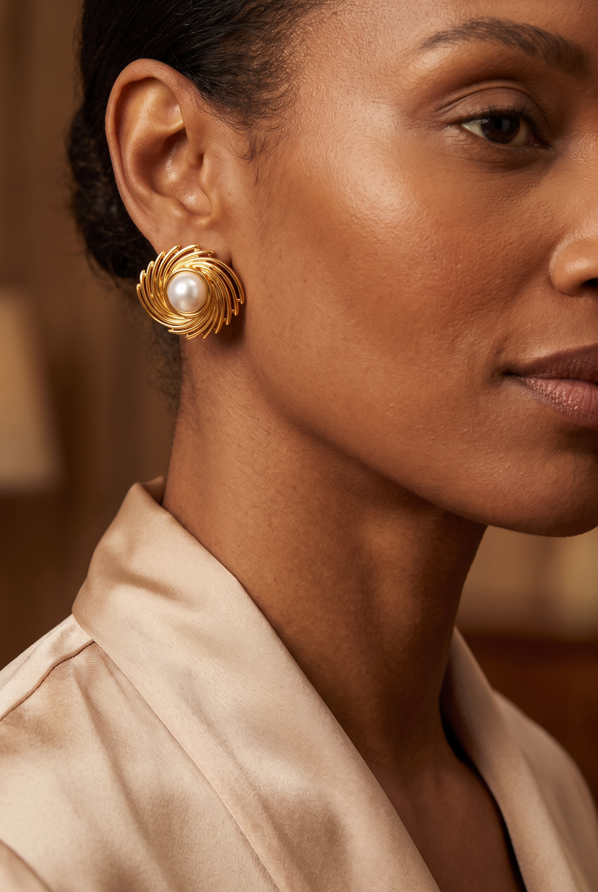 Pearl Swirl Studs