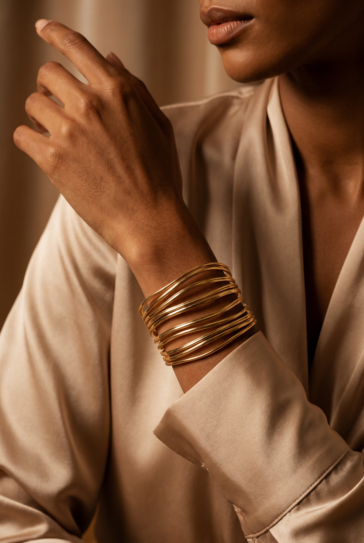 Wave Bar Cuff