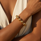 Puffed Link Bracelet
