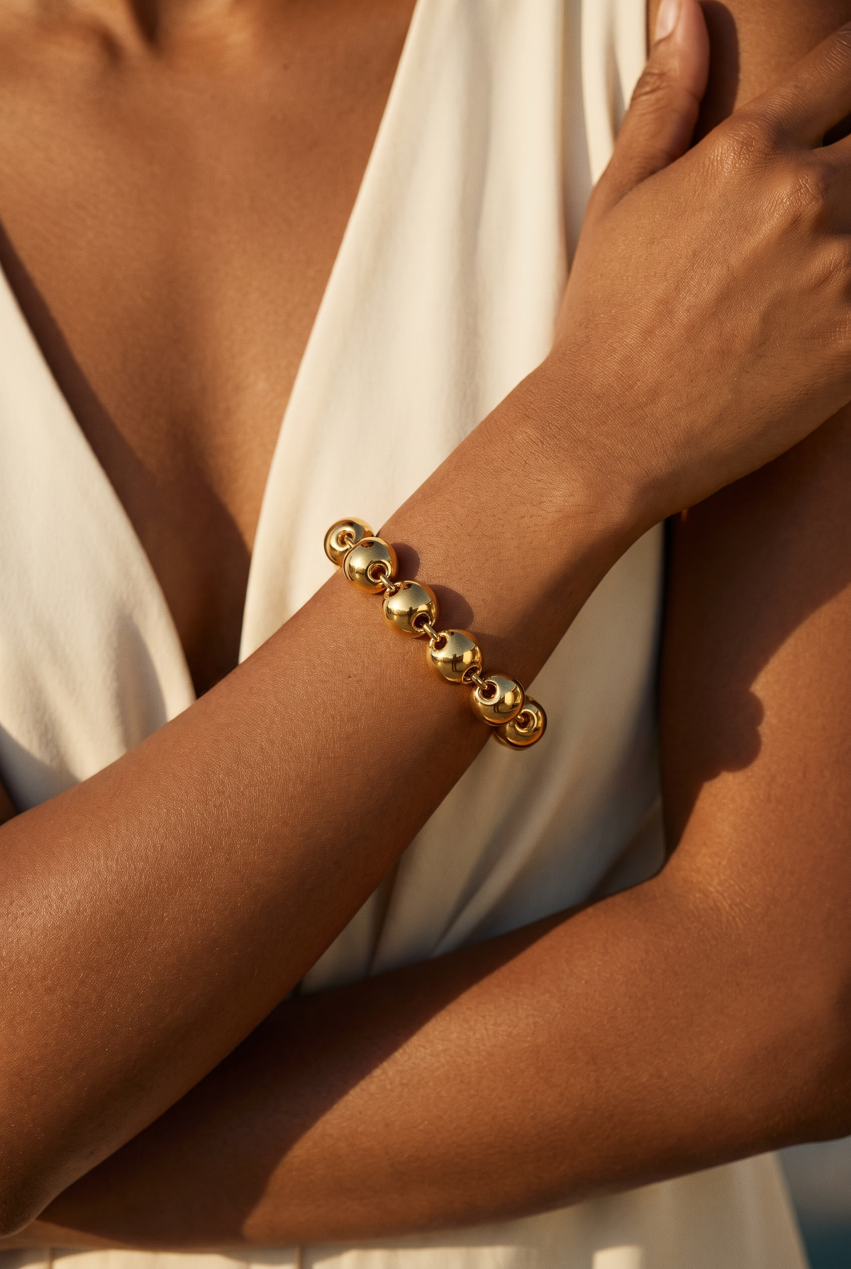 Puffed Link Bracelet