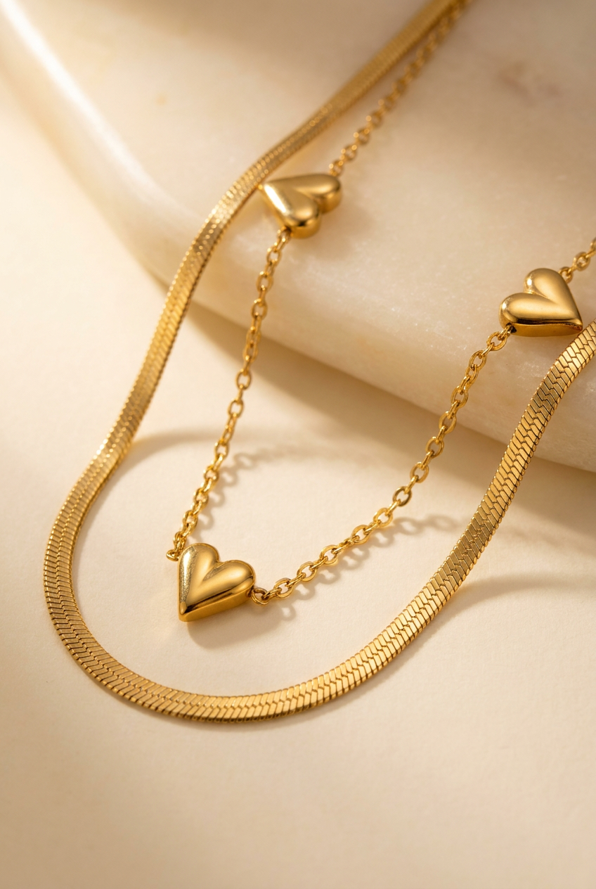 Double Herringbone Necklace