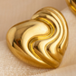 Swirl Heart Studs