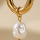 Pearl Huggie Drops