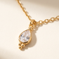Pearl & Heart Charm Necklace