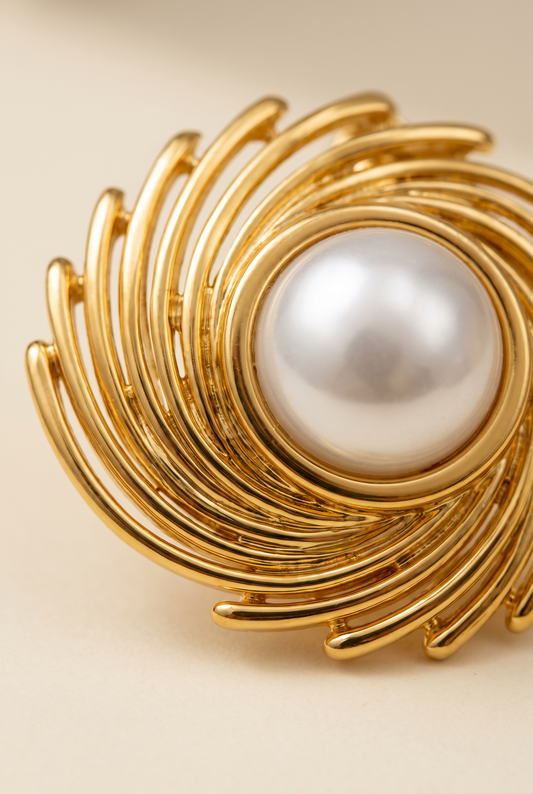 Pearl Swirl Studs