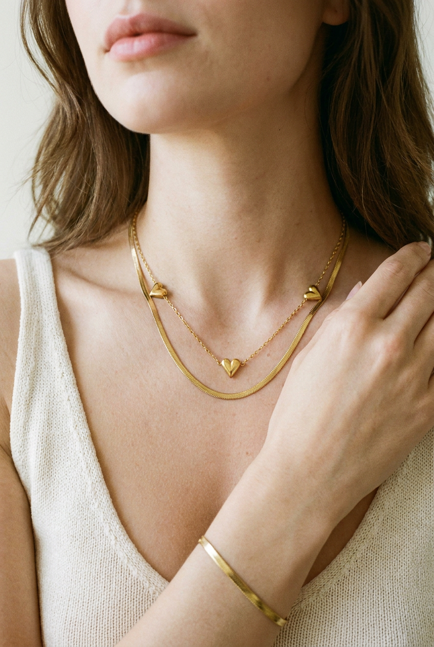 Double Herringbone Necklace