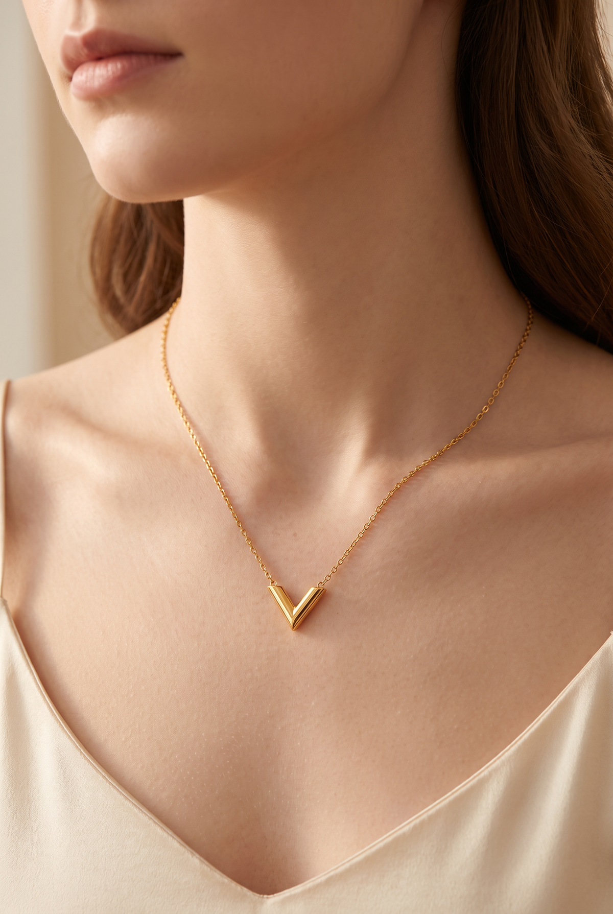 Dainty V Pendant