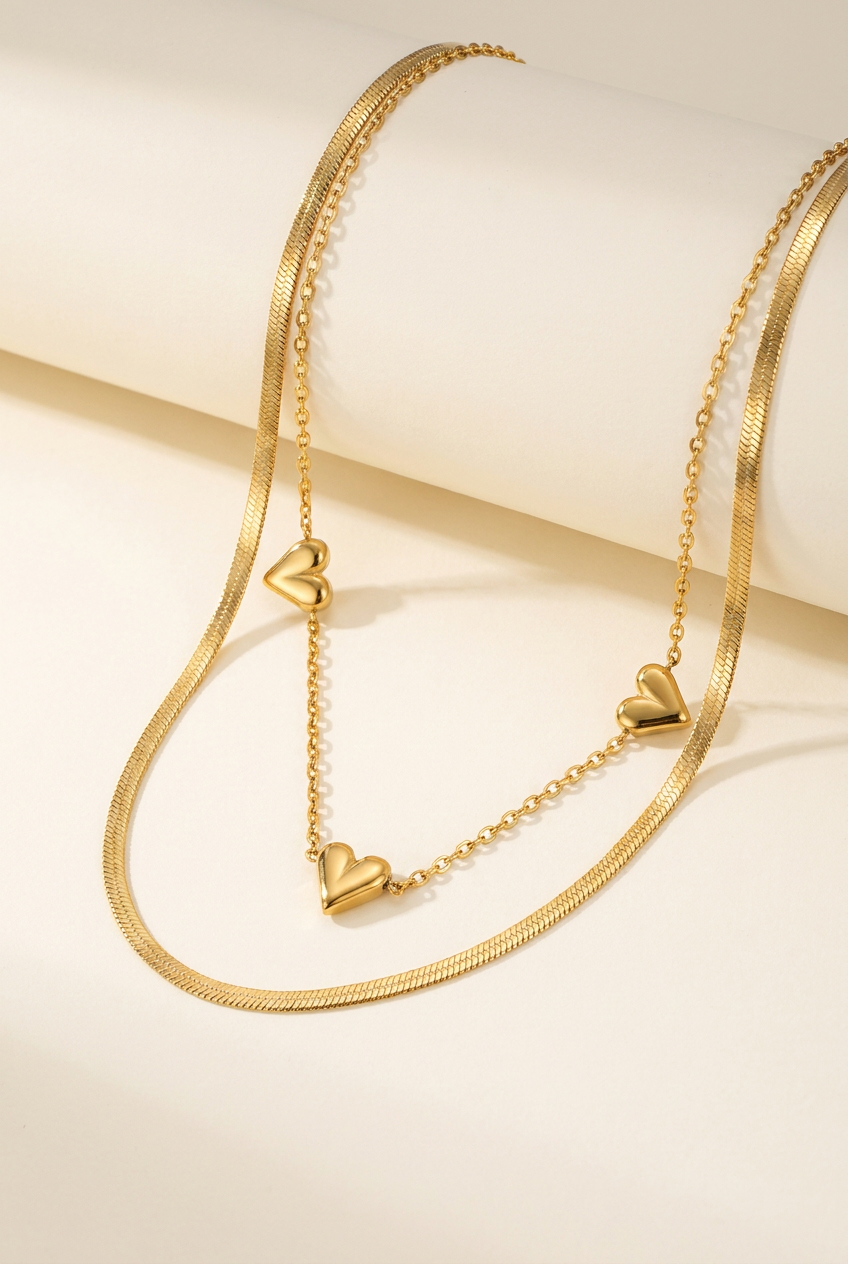 Double Herringbone Necklace