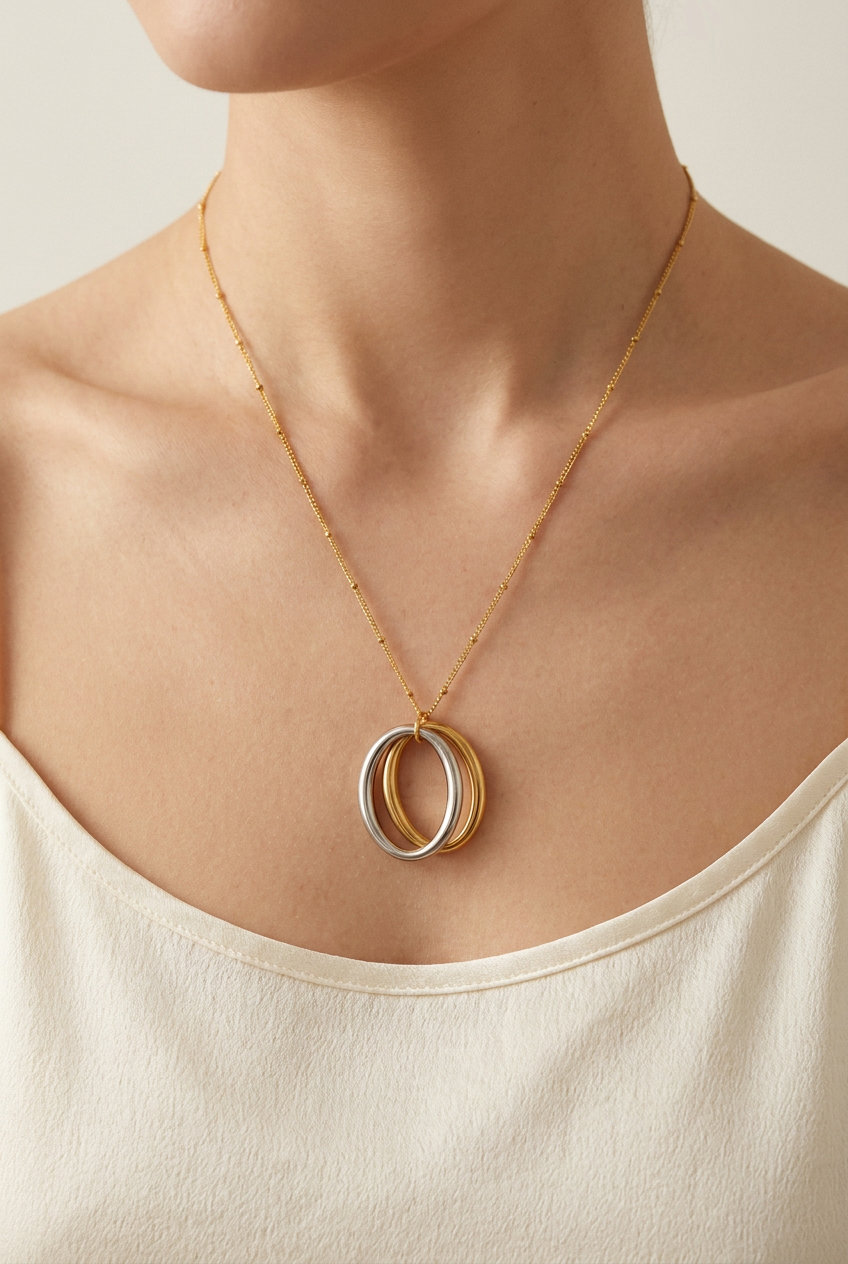 Trio Rings Necklace