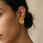 Swirl Heart Studs