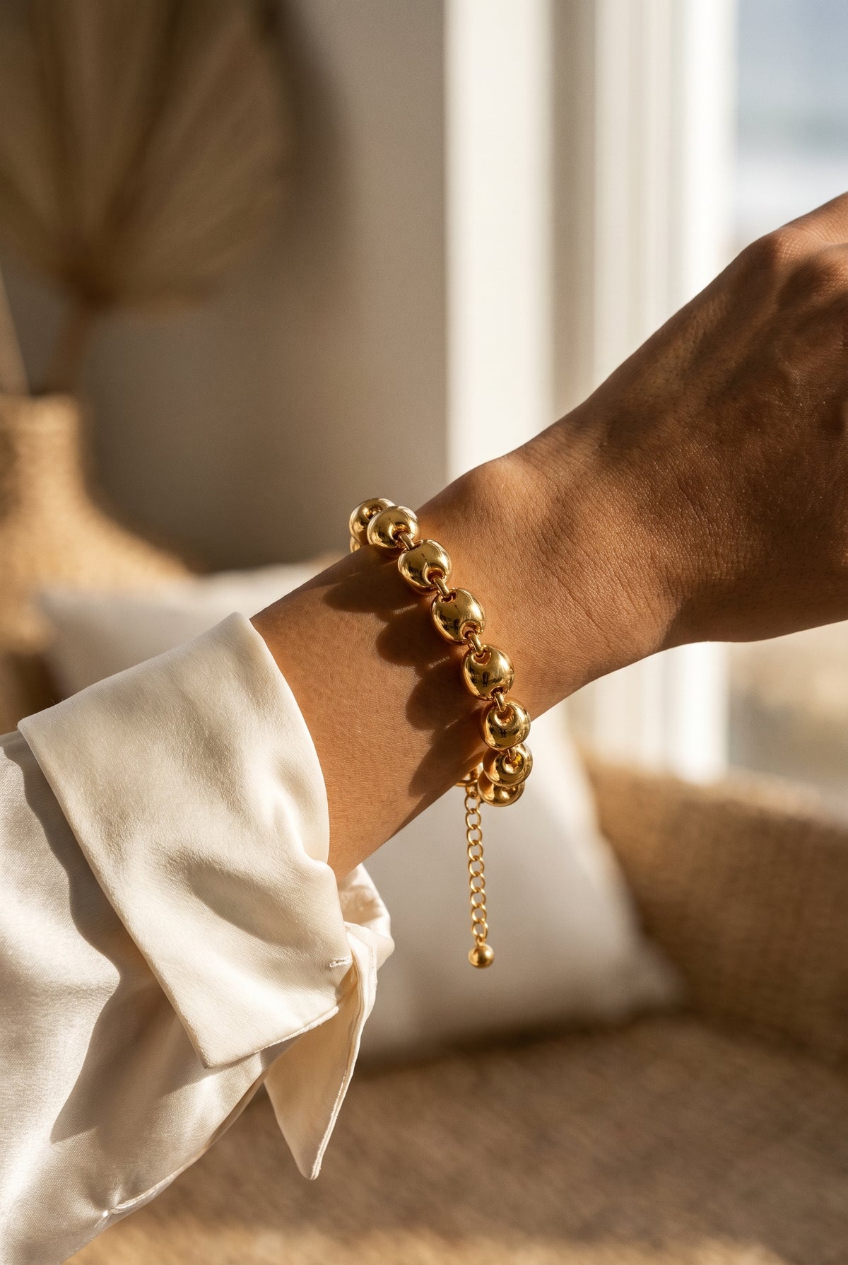 Puffed Link Bracelet