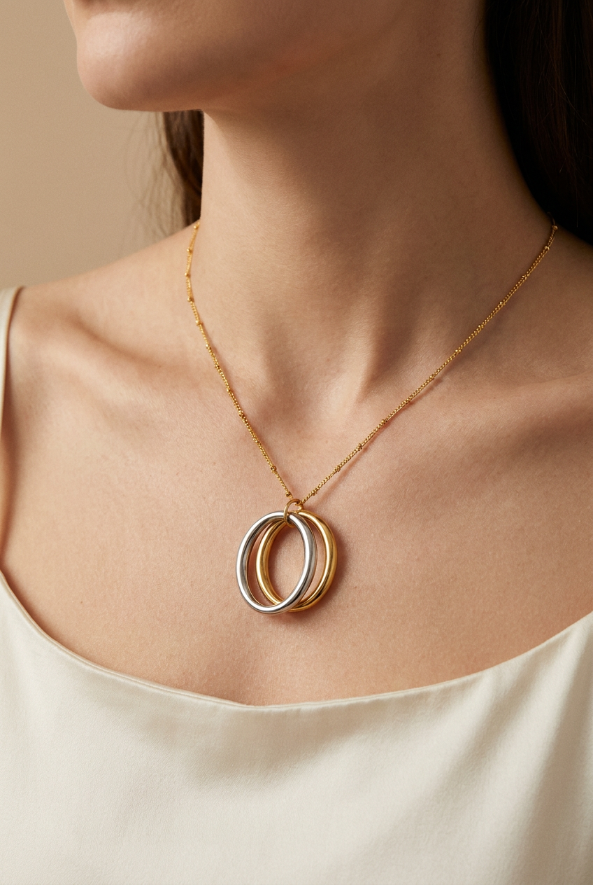 Trio Rings Necklace