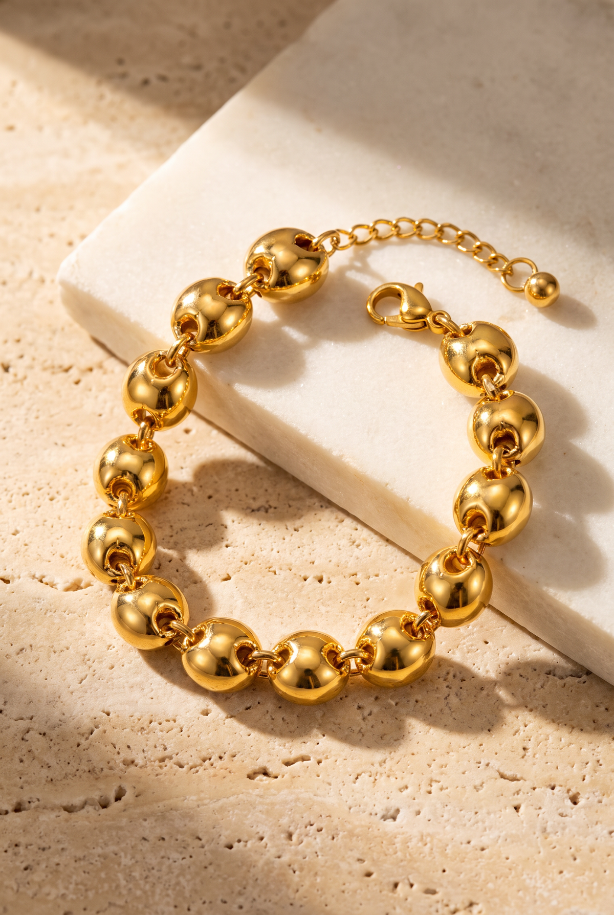 Puffed Link Bracelet