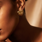 Swirl Heart Studs