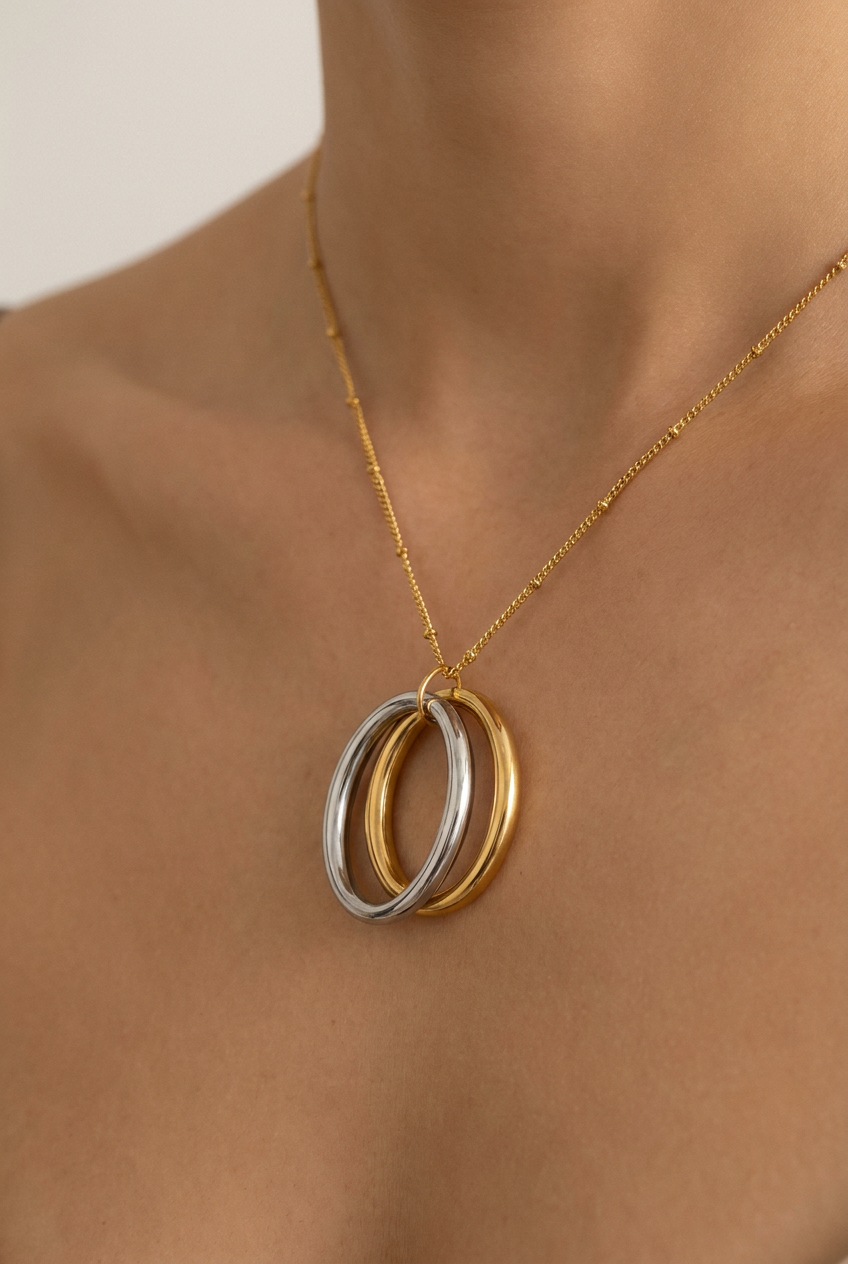 Trio Rings Necklace
