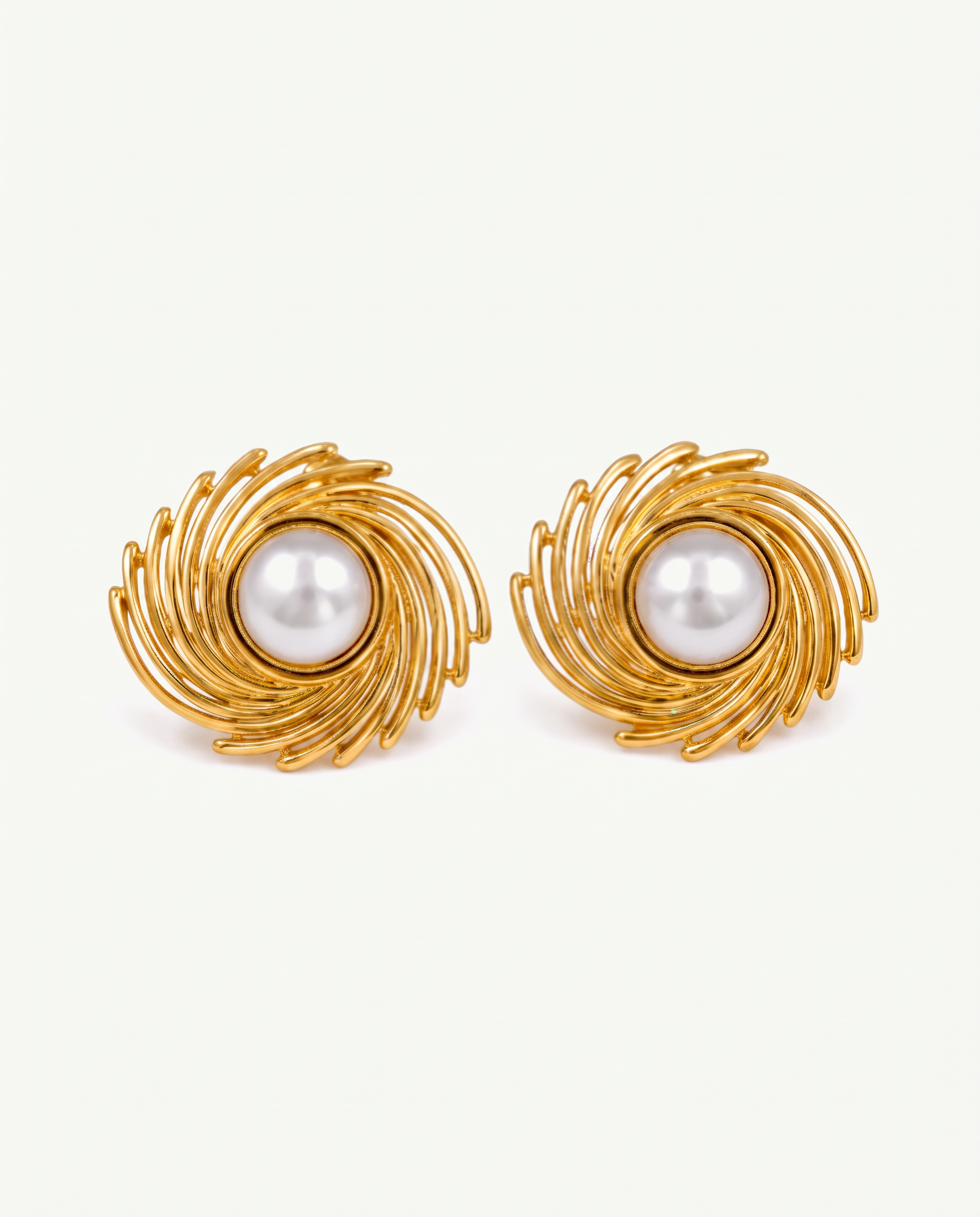 Pearl Swirl Studs