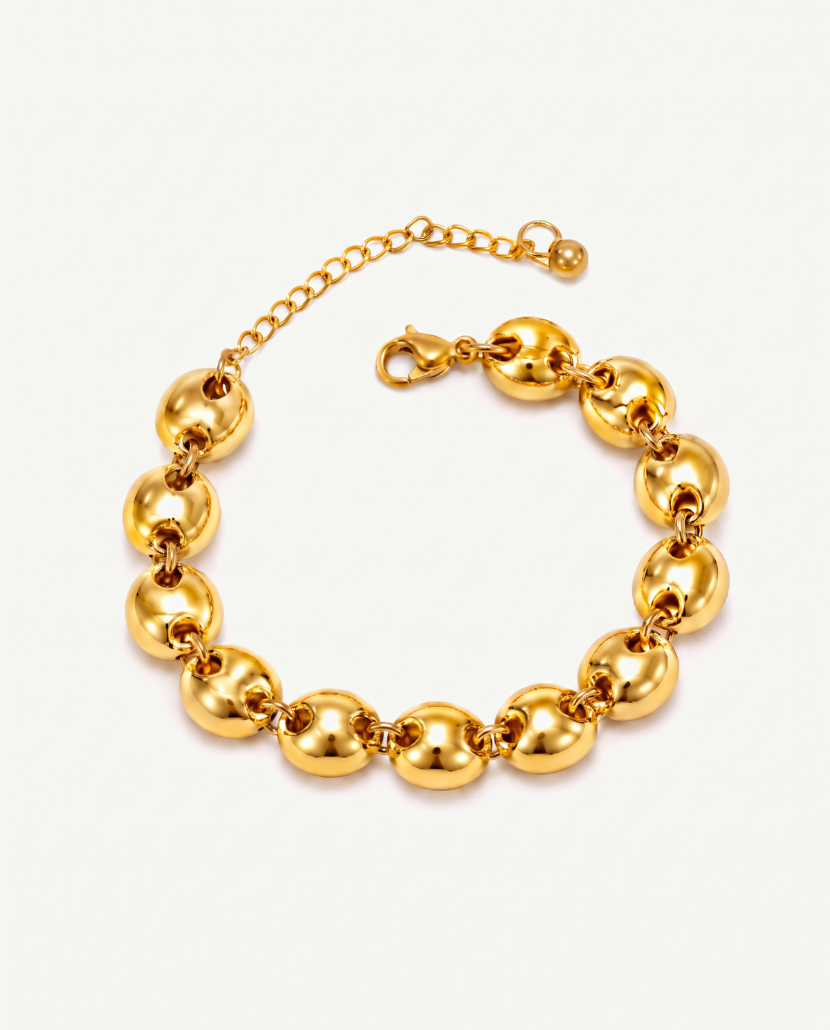 Puffed Link Bracelet