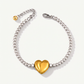 Heart Tennis Bracelet
