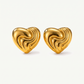 Swirl Heart Studs