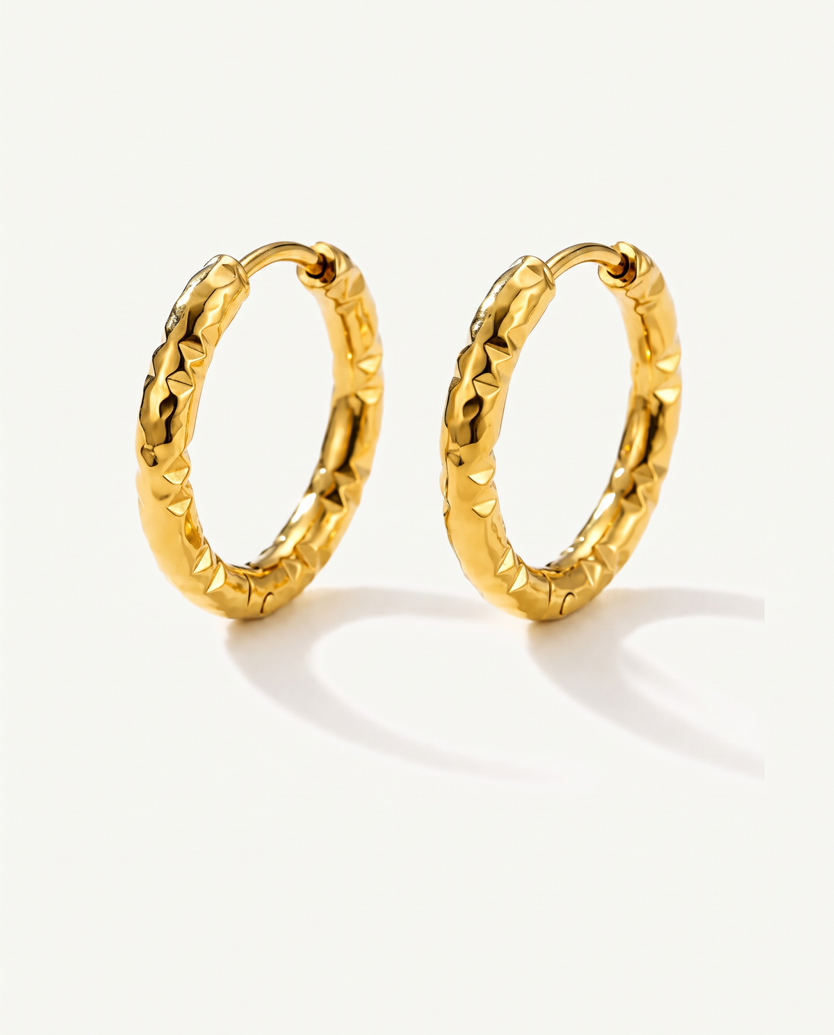 Textured Mini Hoops